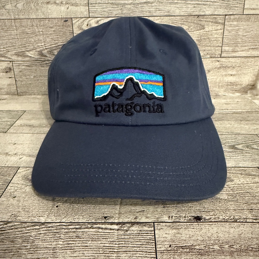 Patagonia Blue Cap with Multicolor Logo